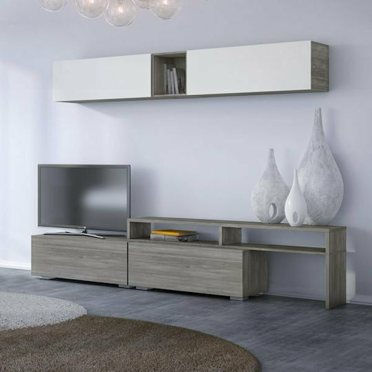 Smart No 1D Living Room TV Unit White L271xW45xH150cm