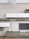 Wohnzimmer TV-Einheit Smart No 5C Weiß L292xB45xH180cm