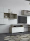 Smart No 4A Living Room TV Unit White L240xW45xH150cm