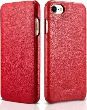 Xoomz Buchen Sie Leder Rot (iPhone SE 2022/2020/8/7)