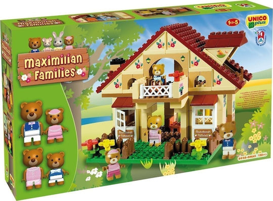 Androni Giocattoli Blocks UnicoPlus Maximilian Families Cottage for 1.5-5 years old Years 158pcs