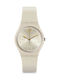 Swatch Sheerchic Watch with White Rubber Strap