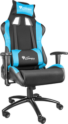 Genesis Nitro 550 Artificial Leather Gaming Chair with Adjustable Arms Blue