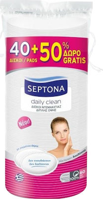 Septona Daily Clean Cotton Pads for Makeup Removal 60pcs