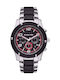 Michael Kors Caine Uhr Chronograph Batterie mit Schwarz Metallarmband