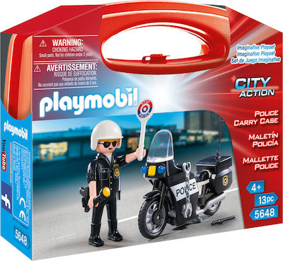 Playmobil City Action Police Carry Case for 4+ years old