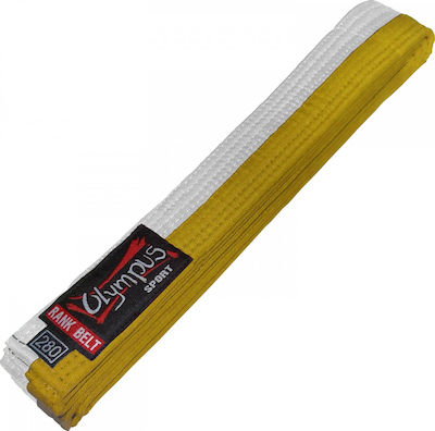 Martial Arts Belt Double Color Belt Olympus Double Color 4cm yellow/white