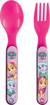 Plastic Baby Cutlery Set with Fork Paw Patrol 2pcs Fuchsia