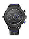 Weide Watch Battery with Black Fabric Strap WD10554