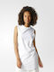 Adidas Elong Women's Athletic Cotton Blouse Sleeveless White