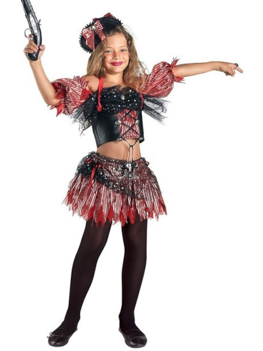 Kids Carnival Costume Pirate Red