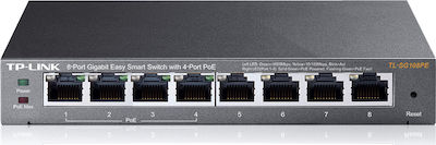 TP-LINK TL-SG108PE v2 Unverwaltet L2 PoE Switch mit 8 Ports Gigabit (1Gbps) Ethernet