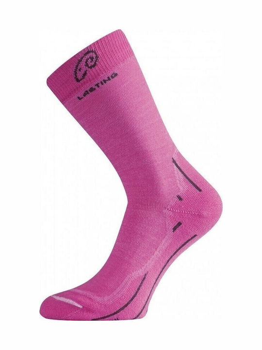 Lasting Merino Trekking Κάλτσες Ροζ 1 Ζεύγος