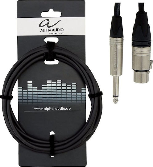 Alpha Audio XLR female to 6.3mm male 3m Cable (190.880)