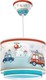 Ango Kids Plastic Single Ceiling Light E27 Police Blue 23W 26x21cm