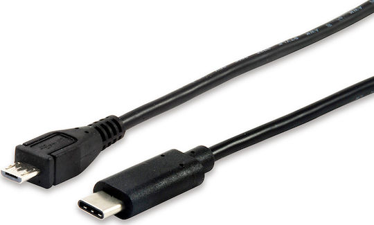 Equip USB 2.0 Cable USB-C male - micro USB-B Μαύρο 1.0m 12888407