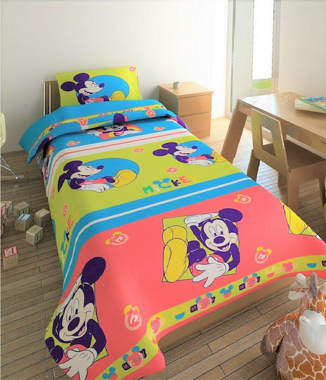 Dimcol Детско Одеяло Единично Mickey Многоцветно 170x260см