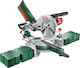 Bosch PCM 8 S Miter Säge Schiebe mit Leistung 1200W, Laserführung & Sägeblattdurchmesser 216mm