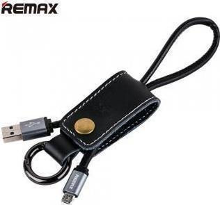 Remax Western RC-034m Cheiță USB 2.0 spre micro USB Cablu Negru 0.34m (14341) 1buc