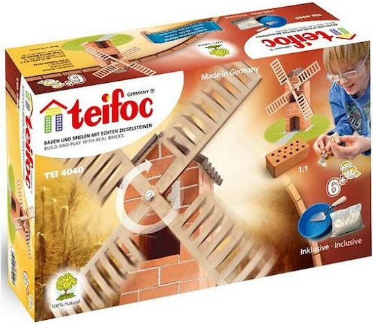 Teifoc Παιχνίδι Κατασκευών Χτίζοντας Ανεμόμυλο για Παιδιά 6+ Ετών