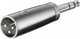 GBC Converter XLR male to 6.3mm male Silver Silver 1pcs