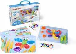 Miniland Plastic Construction Toy Pegs 180τμχ for Children 3+ years+ Years Miniland Plastic Construction Toy Pegs 180τμχ for Children 3+ years+ Years