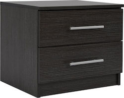 Chelsea Wooden Bedside Table Wenge 48x40.5x41.5cm