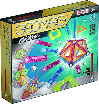 Geomag Μαγνητικό Παιχνίδι Κατασκευών Panels Glitter 44pcs για Παιδιά 3+ Ετών