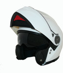 Corsa CF180 White Motorradhelm Aufklappbar ECE 22.05