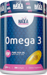 Haya Labs Omega 3 Масло от черен дроб на треска 1000мг 200 капси Haya Labs Omega 3 Масло от черен дроб на треска 1000мг 200 капси
