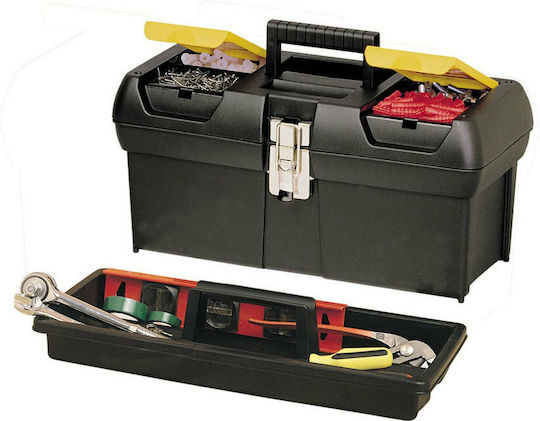 Stanley Series 2000 Hand Tool Case Plastic with Tobacco Case Dimensions: W31.8xD17.8xH13cm