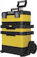 Stanley Cu roți Plastic Căruță 3 Secțiuni cu Geantă de scule L56.8xA38.9xÎ73cm