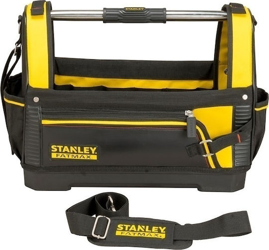 Stanley Fatmax Open Top Waterproof Black Shoulder Tool Bag 20lt Open