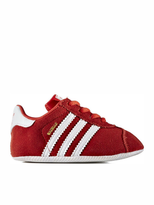 adidas Soft Sole Baby Sneakers Red Gazelle Crib