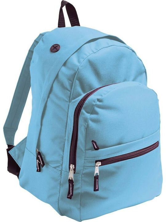 Sol's Express Blue School Bag Backpack Junior High-High School in Light Blue color