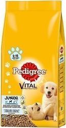 Pedigree Vital Protection 15kg Hrană Uscată pentru Cățeluși de Rase Medii cu Orez și Pui