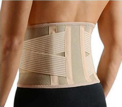 Real Care Centură Lombară pentru Afecțiuni Multiple Gold 3011 Elastică Centură Lombară Neopren cu tije Înălțime 20cm de culoare Bej