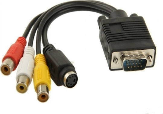 VGA Männlich Zu RCA S-Video Weiblich 1Stück FTT14-020