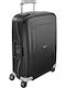 Samsonite S'cure Cabin Hard Black Suitcase With 4 Wheels Height 55cm