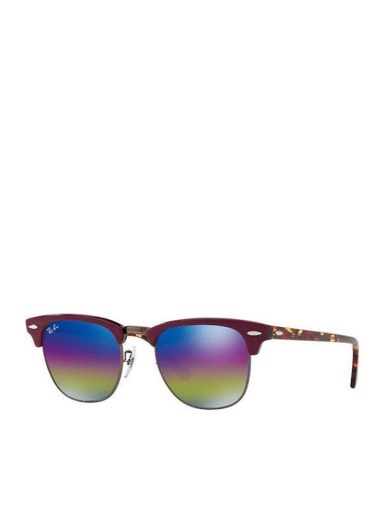 Ray Ban Clubmaster Unisex Γυαλιά Ηλίου με Μωβ Σ...
