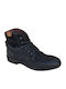 A197-302 Leather Black Boots