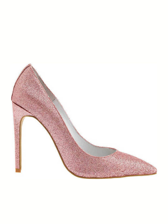 Jeffrey Campbell Darling Pink Glitter Pumps Rosa