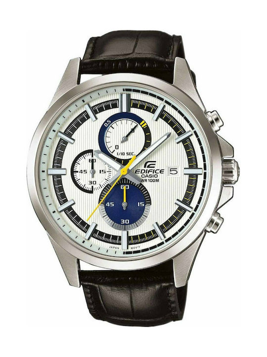 Casio Active Racing Ανδρικό Ρολόι 47mm Χρονογράφος Μπαταρίας με Μαύρο Δερμάτινο Λουράκι