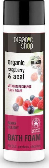 Natura Siberica Organic Shop Αφρόλουτρο σε Gel & Άρωμα Organic Raspberry & Acai 500ml