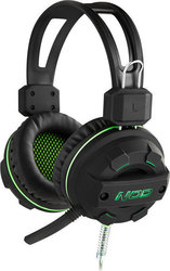 NOD 141-0057 Over Ear Gaming Headset με σύνδεση USB / 3.5mm Πράσινο