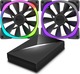 NZXT Aer RGB120 & HUE+ 4-Pin PWM Case Fan -pack