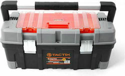 Tactix Hand Toolbox Plastic with Tray Organiser W56xD28xH25cm