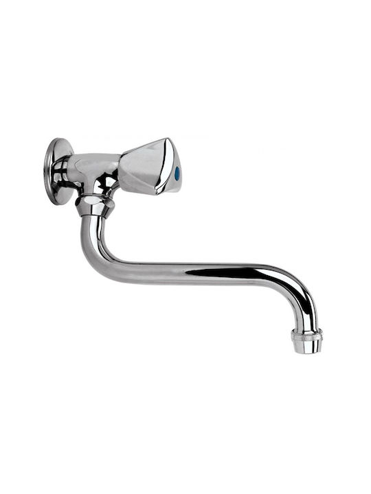 Gloria Glo-He Kitchen Faucet Wall Silver