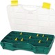 Tayg 22-26 Organizator pentru Compartimentul de Unelte 9 Locuri cu Compartimente Reglabile Verde 31.2x23.8x5.1cm.