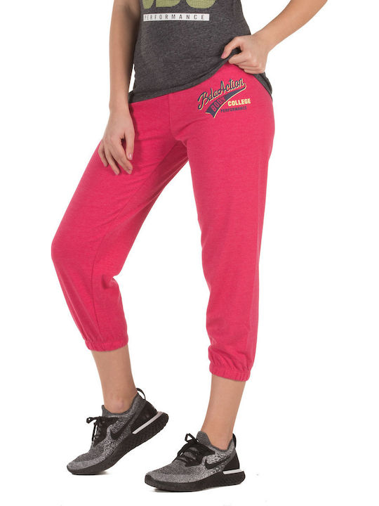 Damen Jogginghose Capri Rosa